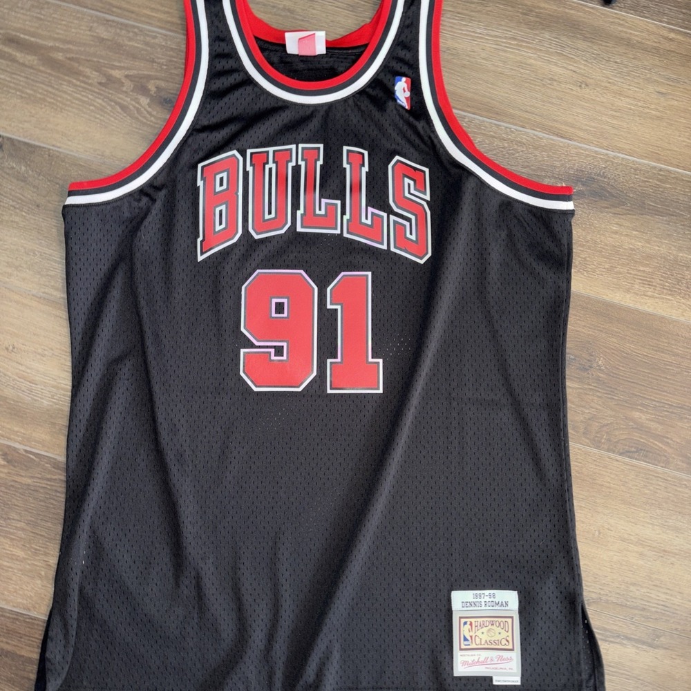 Mitchell & Ness HWC Swingman Dennis Rodman 91 Chicago Bulls Jersey Black XLT